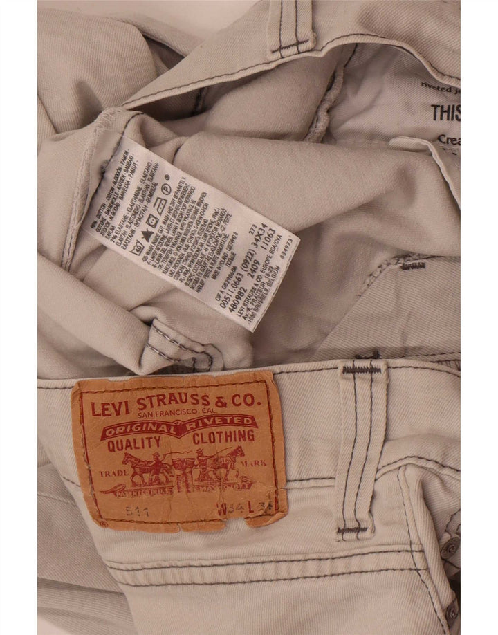Levi's Herren 511 Slim Jeans W34 L34 Graue Baumwolle