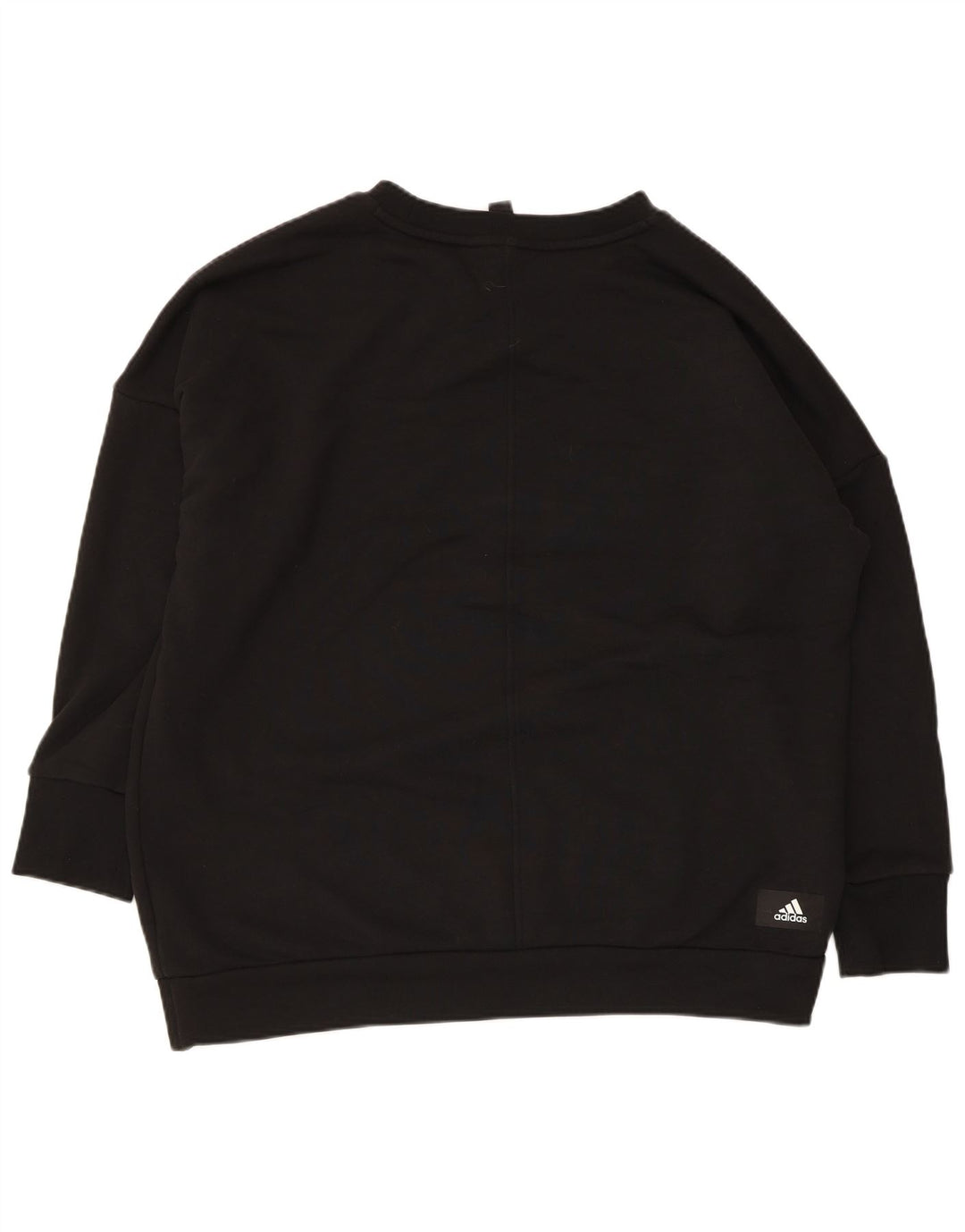 Adidas Damen Graphic Oversized Sweatshirt Pullover UK 12/14 Medium Schwarz