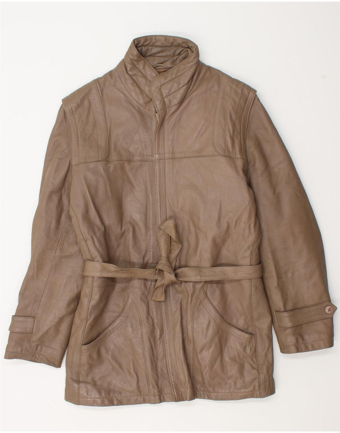 Vintage Herren Lederjacke IT 46 Small Brown