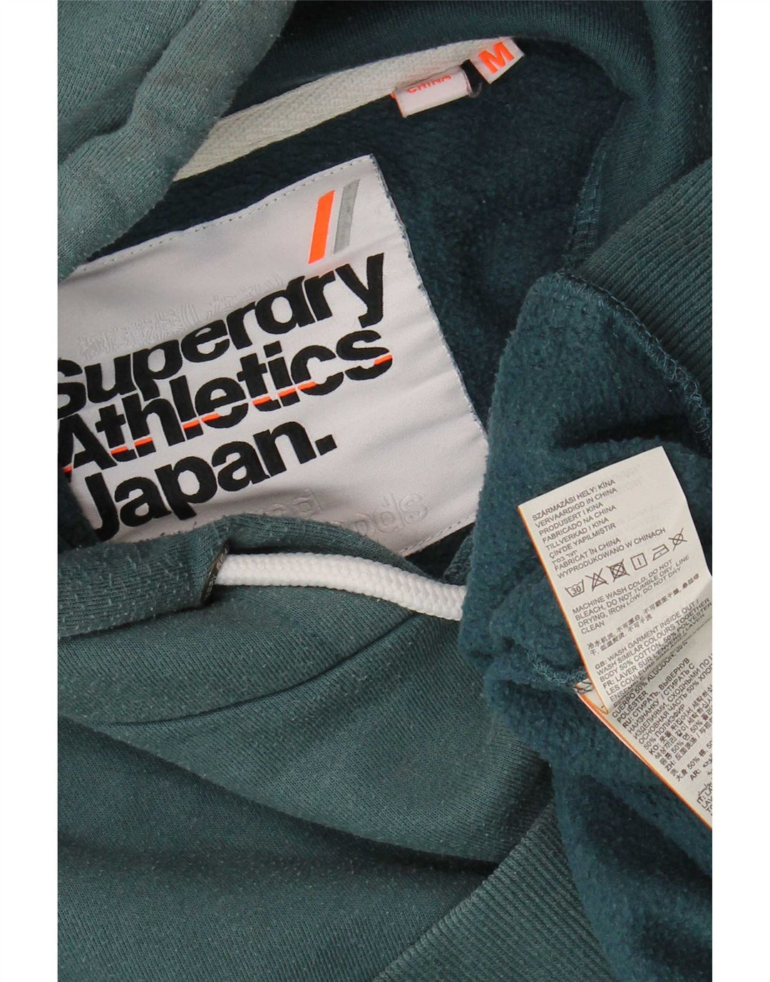 Superdry Herren Kapuzenpullover aus mittelgrüner Baumwolle