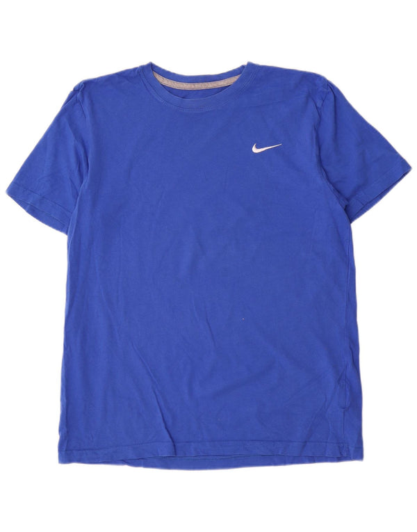 Nike Herren-T-Shirt mit normaler Passform, groß, aus blauer Baumwolle