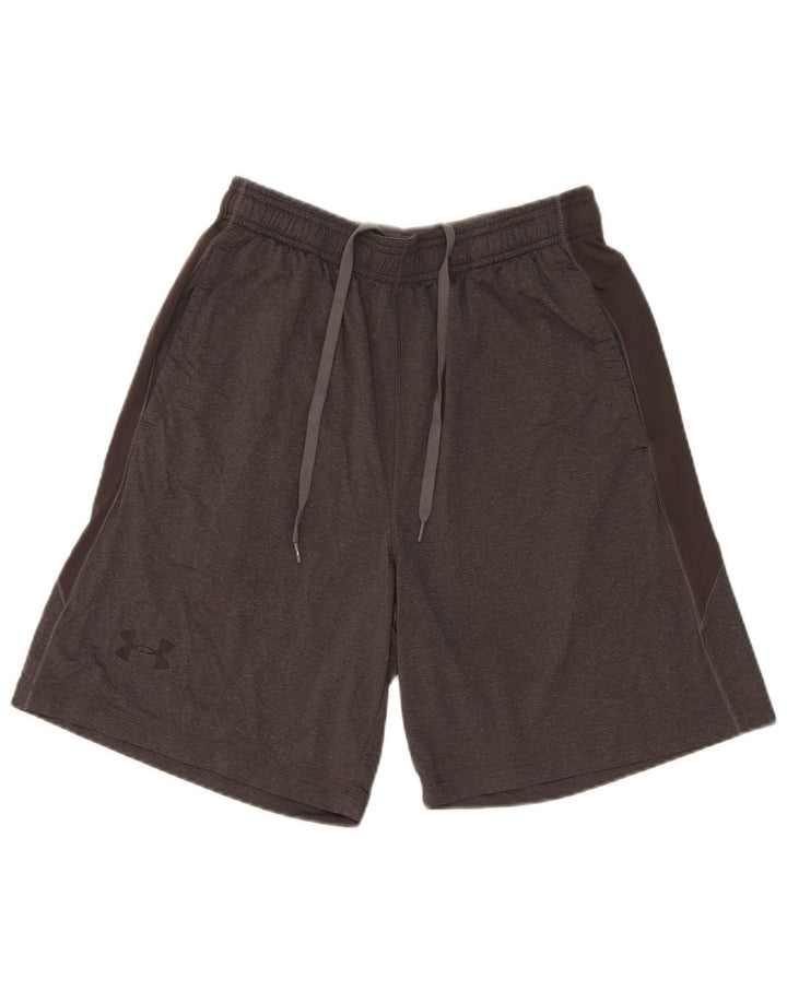 Under Armour Herren-Sportshorts aus mittelgrauem Polyester