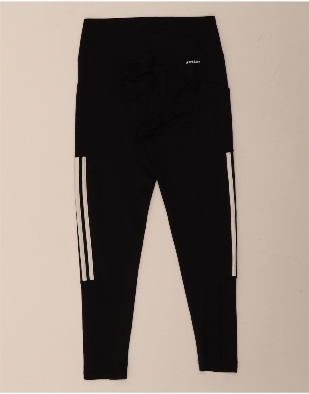 ADIDAS Damen Aeroready Leggings UK 12/14 Medium Schwarz Polyester