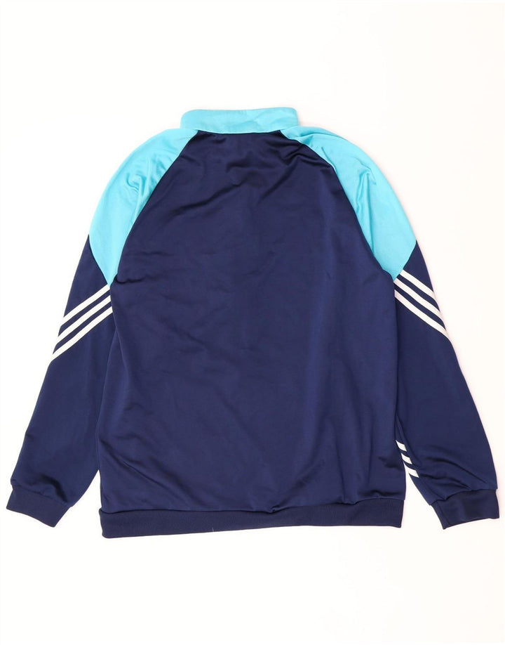 Adidas Herren-Trainingsanzug-Top-Jacke XL, Marineblau, Colourblock-Polyester
