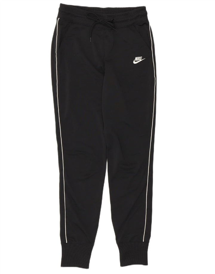 NIKE Mens Tracksuit Trousers Joggers Small  Black Polyester