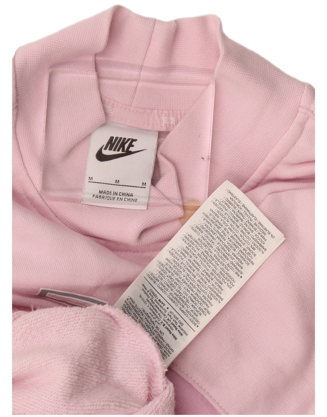 Nike Damen-Sweatshirt mit übergroßem Grafik-Crop-Sweatshirt, Gr. 14, Mittelrosa