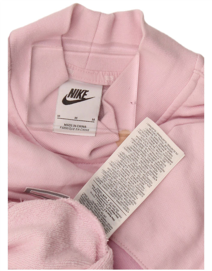 Nike Damen-Sweatshirt mit übergroßem Grafik-Crop-Sweatshirt, Gr. 14, Mittelrosa