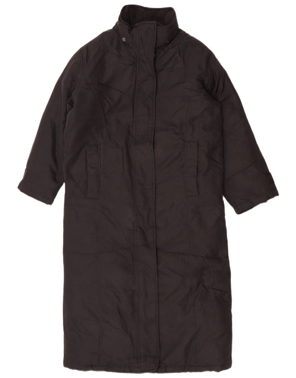 Eddie Bauer Damen Petite Mademoiselle Übergroßer gepolsterter Mantel UK 6 XS Schwarz