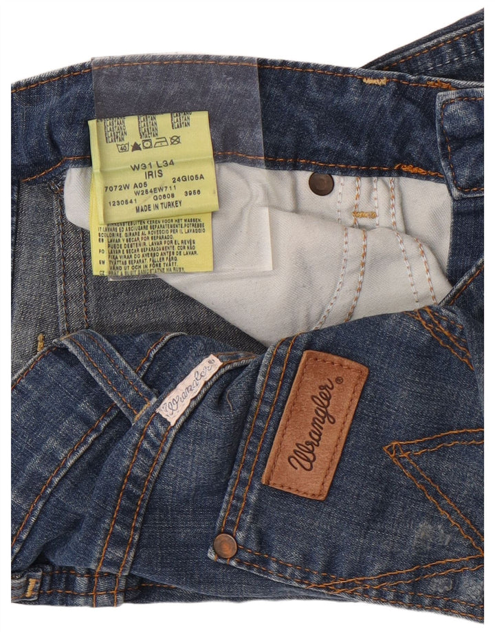 Wrangler Herren Iris Denim Shorts W31 Mittelblaue Baumwolle
