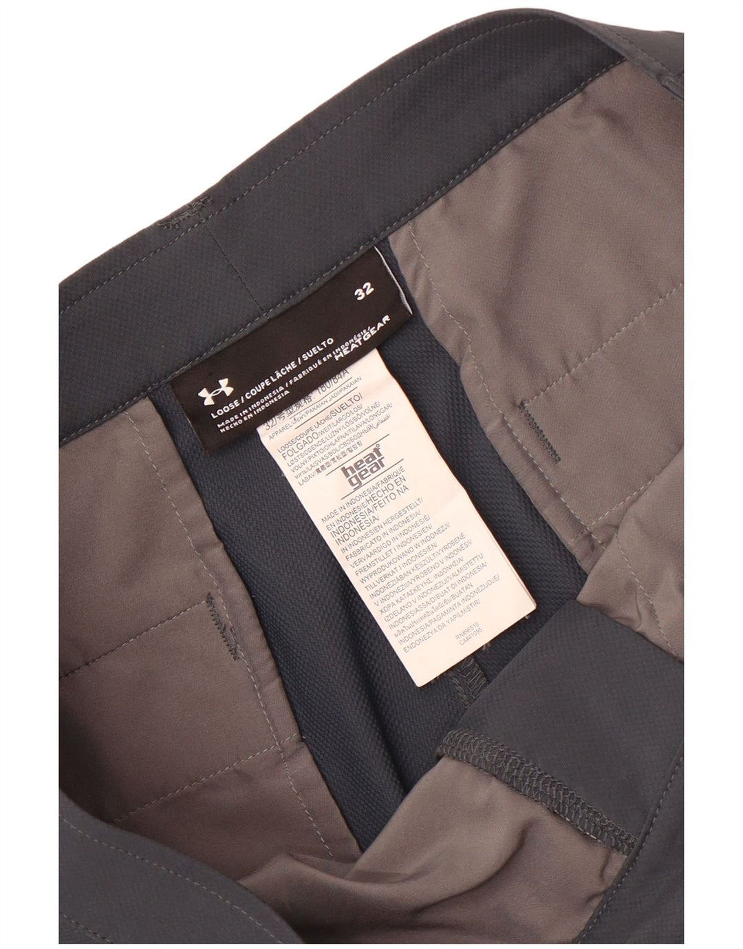 Under Armour Herren Heat Gear Casual Shorts W32 Mittelgraues Polyester