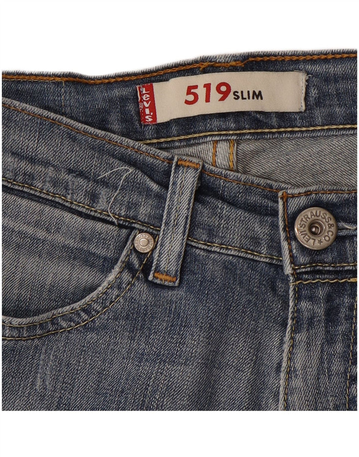 LEVI'S Womens 519 Slim Jeans W30 L32 Blue