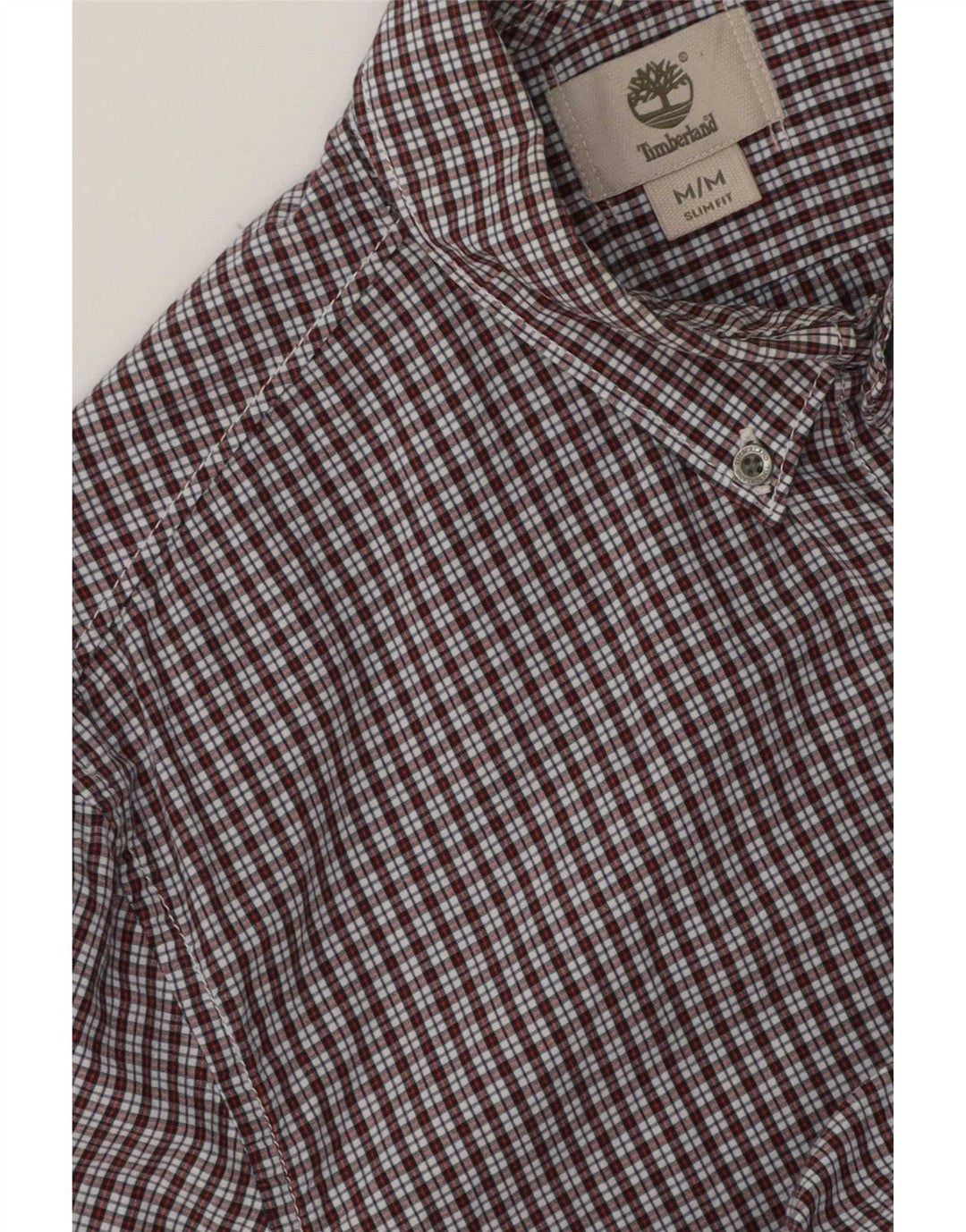Timberland Herren Slim Fit Hemd Mittelrot Gingham