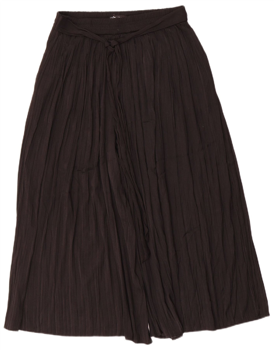 Zara Damen Cullotes Caprihose Medium W30 L22 Schwarz Polyester