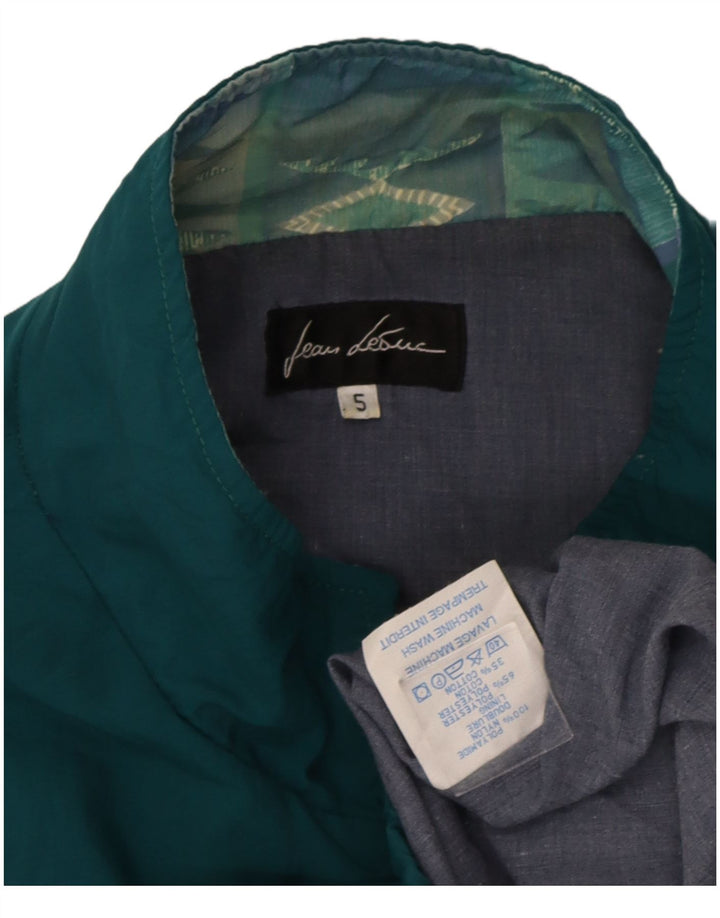 Jean Leduc Herren-Trainingsanzug, Oberteil, Jacke, XL, grün, geometrisch, Polyester