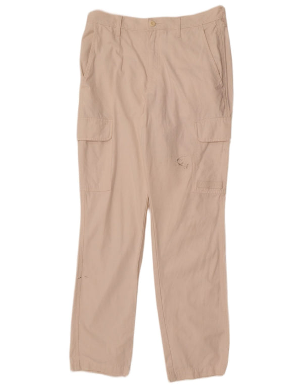 Wrangler Damen Valley Straight Cargohose W32 L32 Weiße Baumwolle