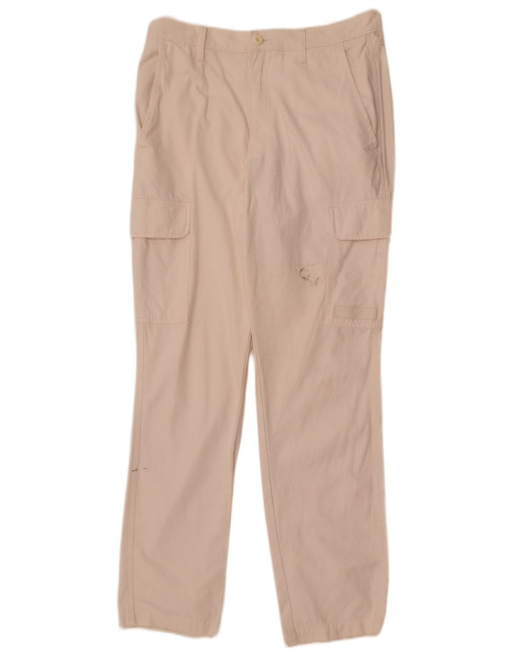 Wrangler Damen Valley Straight Cargohose W32 L32 Weiße Baumwolle