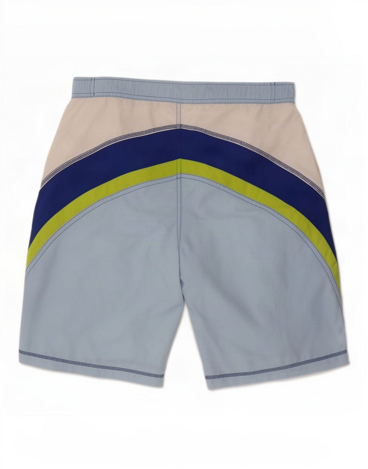 Champion Herren-Badeshorts, Größe S, Weiß, Colourblock-Polyamid