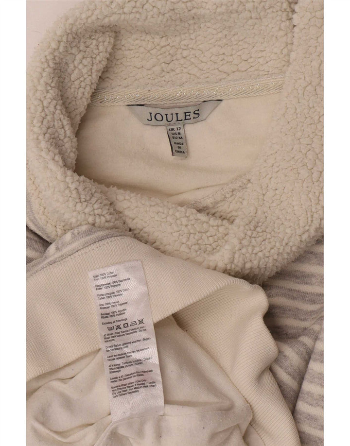 Joules Damen-Pullover mit Rollkragen, UK 12, mittelgrau, Nadelstreifen