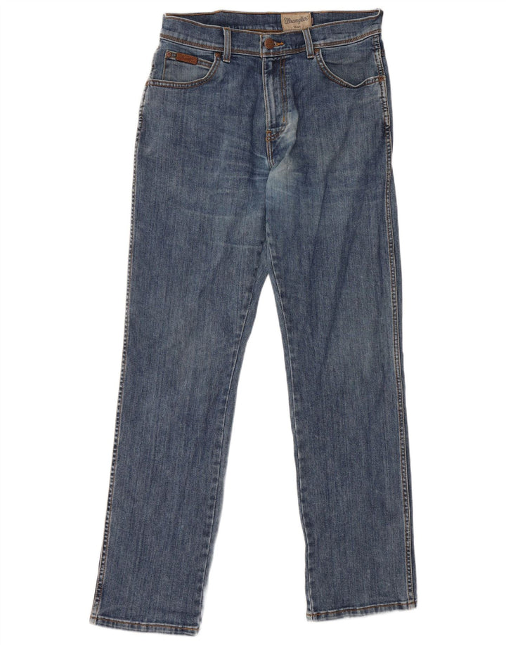 Wrangler Herren Texas Stretch Straight Jeans W31 L32 Blaue Baumwolle