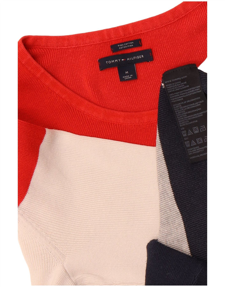 Tommy Hilfiger Damen-Pullover mit U-Boot-Ausschnitt, Gr. 14, mittelmehrfarbig