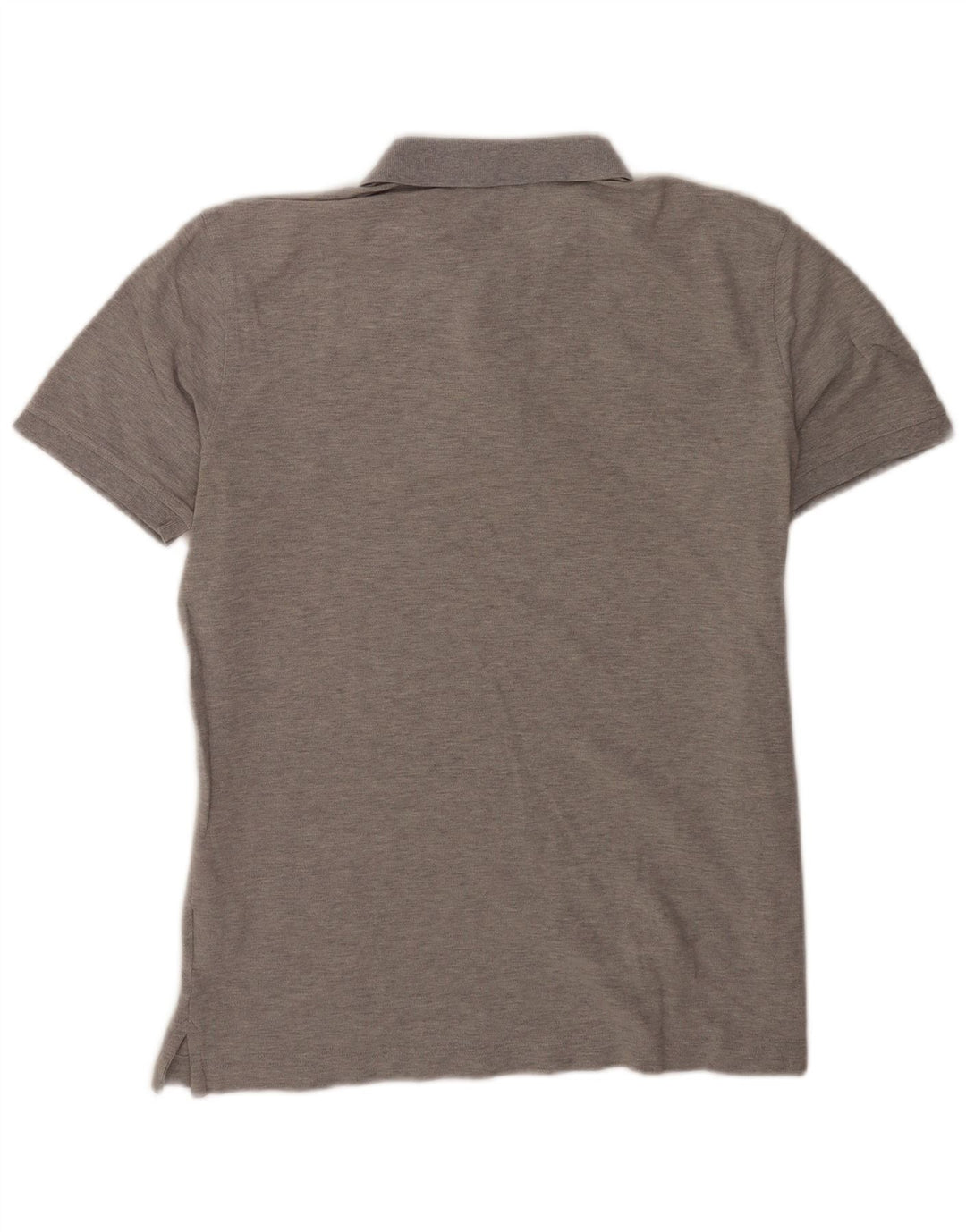 Benetton Herren-Poloshirt, große graue Baumwolle