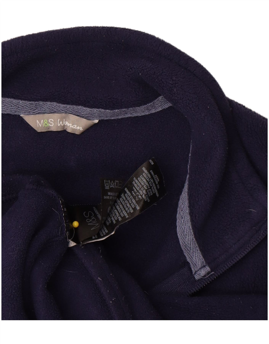 Marks & Spencer Damen Fleeceweste UK 18 XL Marineblau Polyester