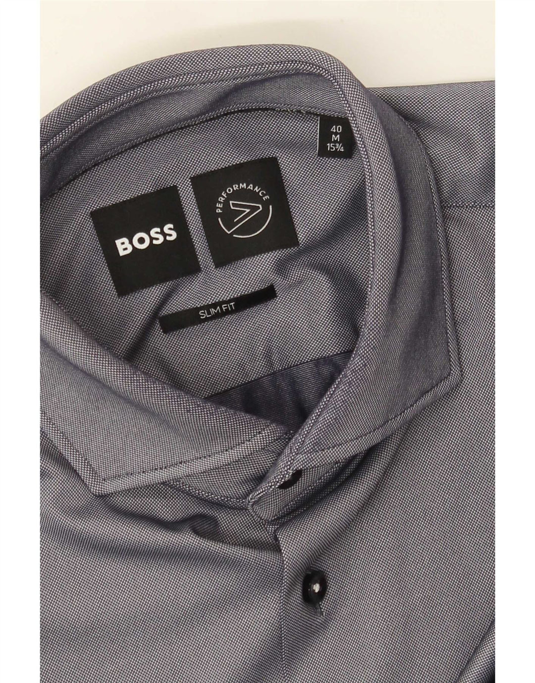Hugo Boss Herren Slim Fit Hemd Größe 40 15 3/4 Mittelgrau