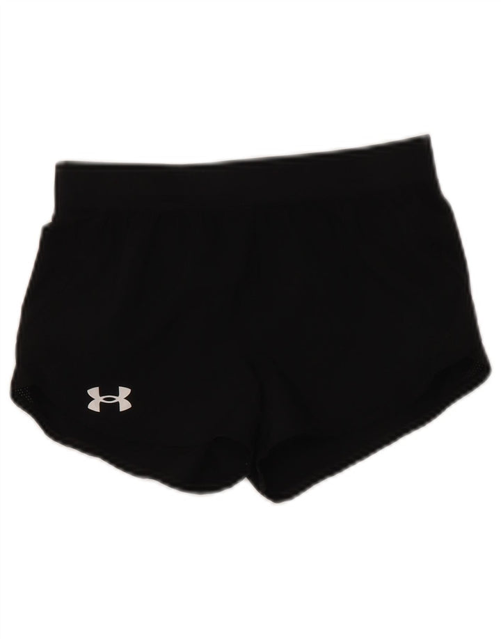 Under Armour Mädchen-Sportshorts, 9–10 Jahre, schwarzes Polyester