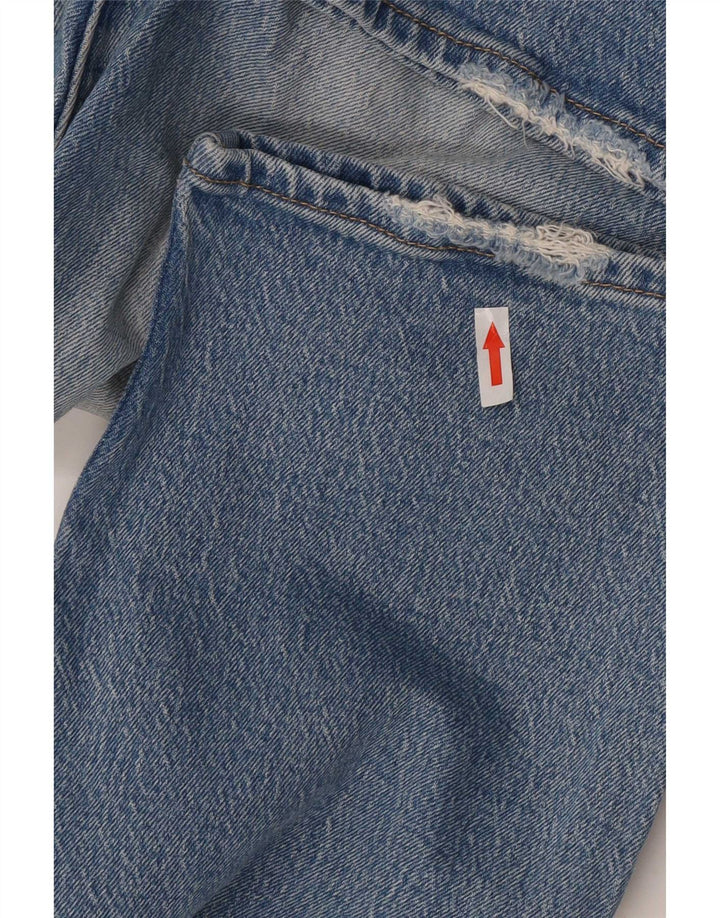 Levi's Damen Wedgie Straight Jeans W31 L28 Blaue Baumwolle
