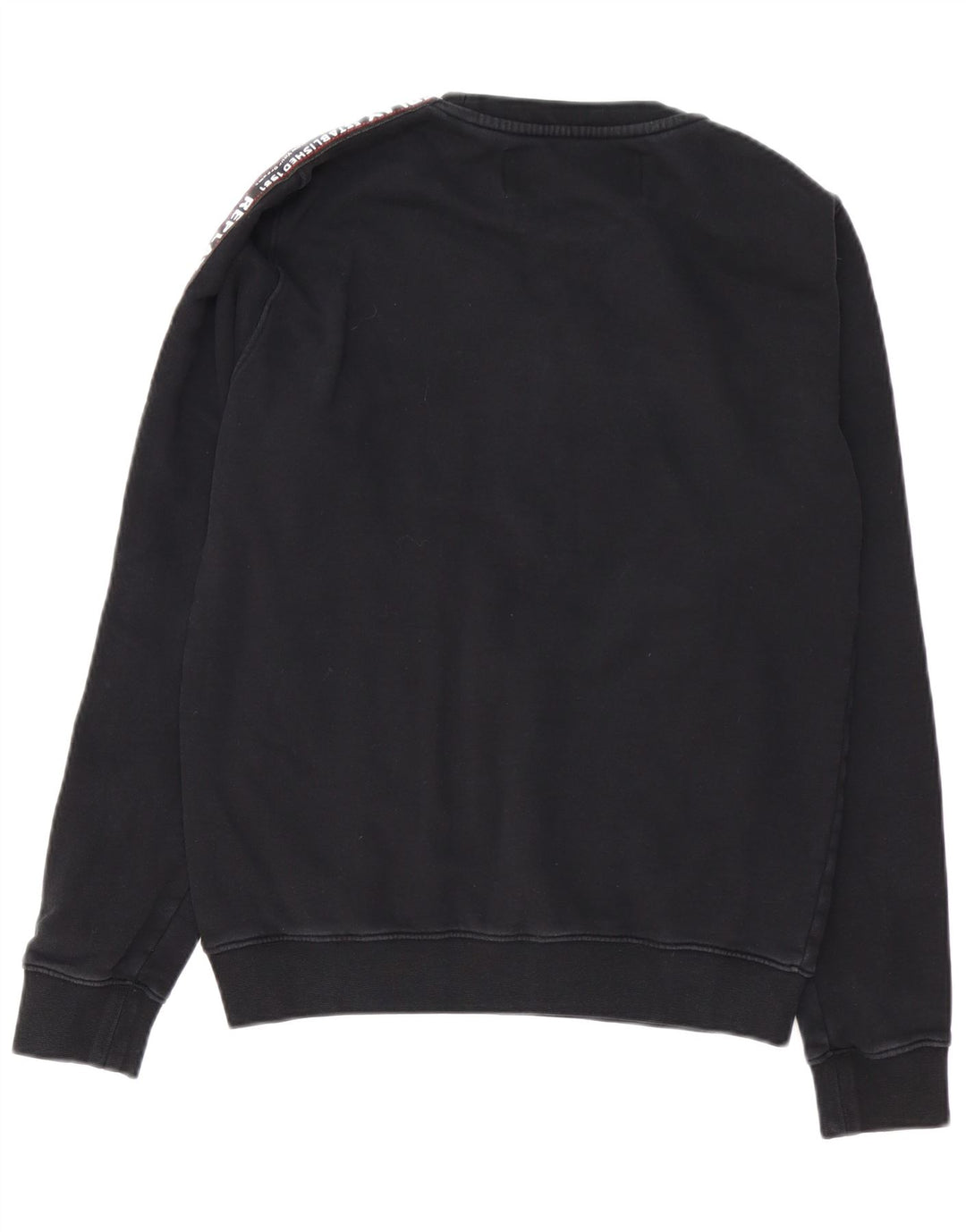 REPLAY Herren-Sweatshirt mit Grafik, mittelschwarze Baumwolle