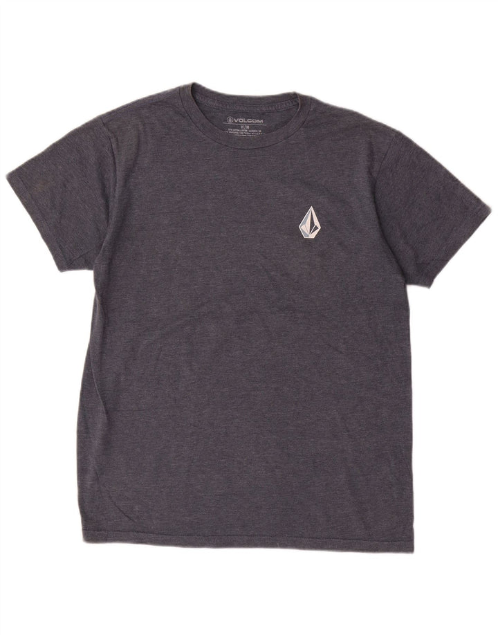 Volcom Herren-Grafik-T-Shirt-Oberteil aus Baumwolle in mittlerem Marineblau