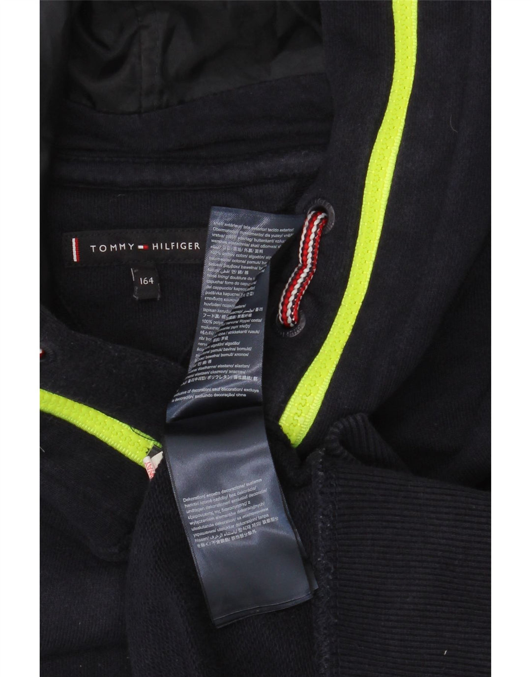 Tommy Hilfiger Kapuzenpullover für Jungen, 13–14 Jahre, marineblaues Polyester