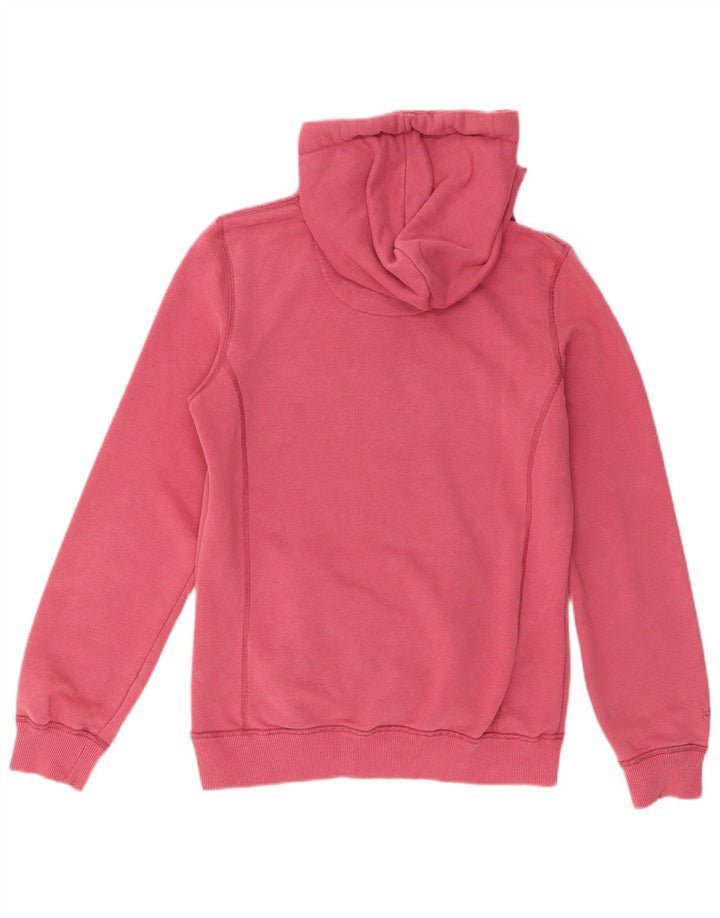 Fat Face Damen-Kapuzenpullover mit Grafik, UK 12, Mittelrosa