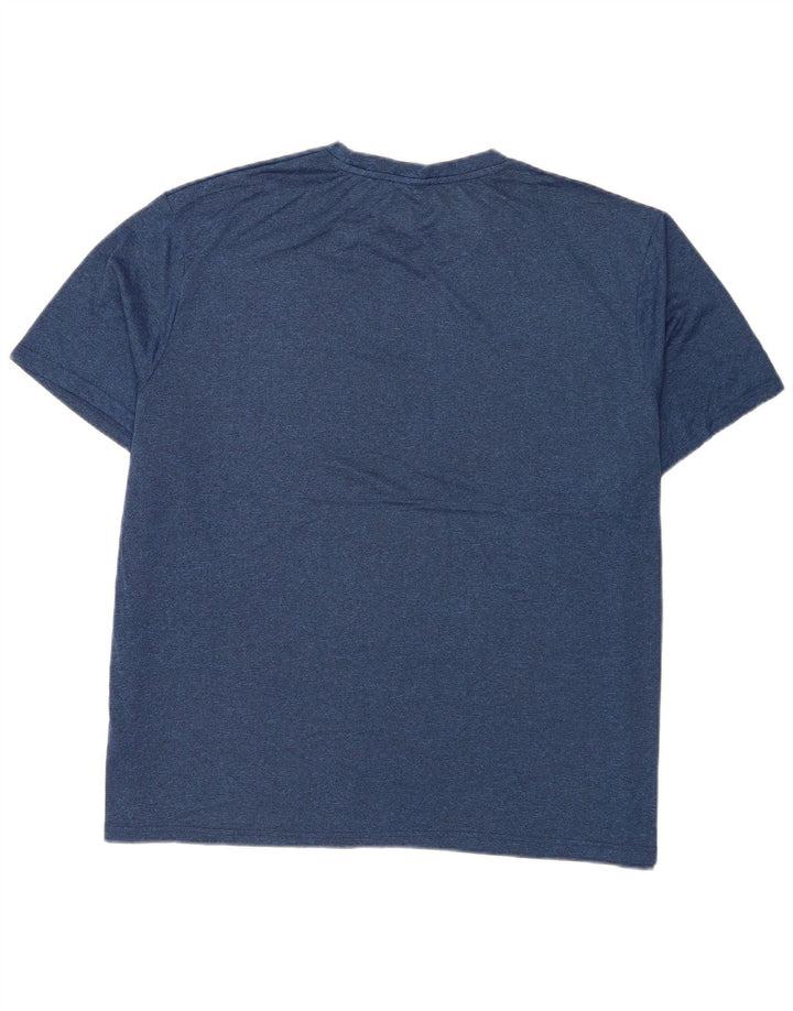 Fila Herren T-Shirt Top 4XL Marineblau Polyester