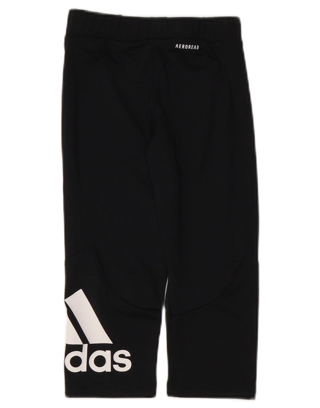ADIDAS Aeroready Grafik-Leggings für Mädchen, 9–10 Jahre, schwarzes Polyester