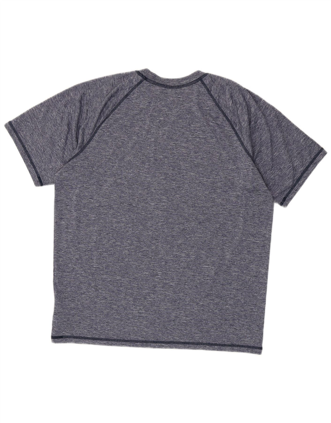 Nike Herren Dri Fit T-Shirt-Oberteil, großes Marineblau meliertes Polyester