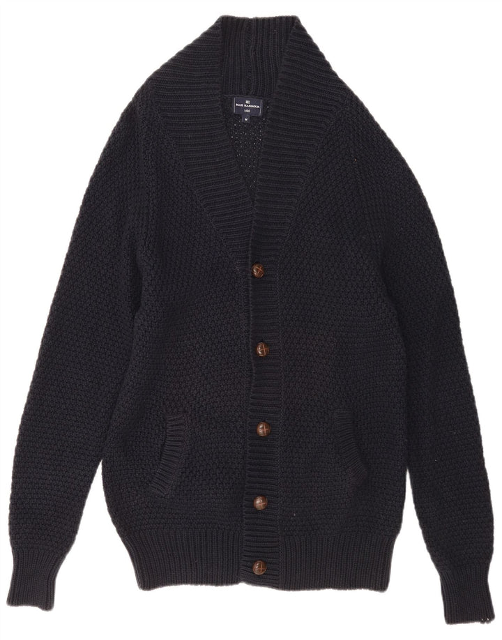 Marks & SPENCER Herren-Strickjacke, mittelmarineblaue Baumwolle