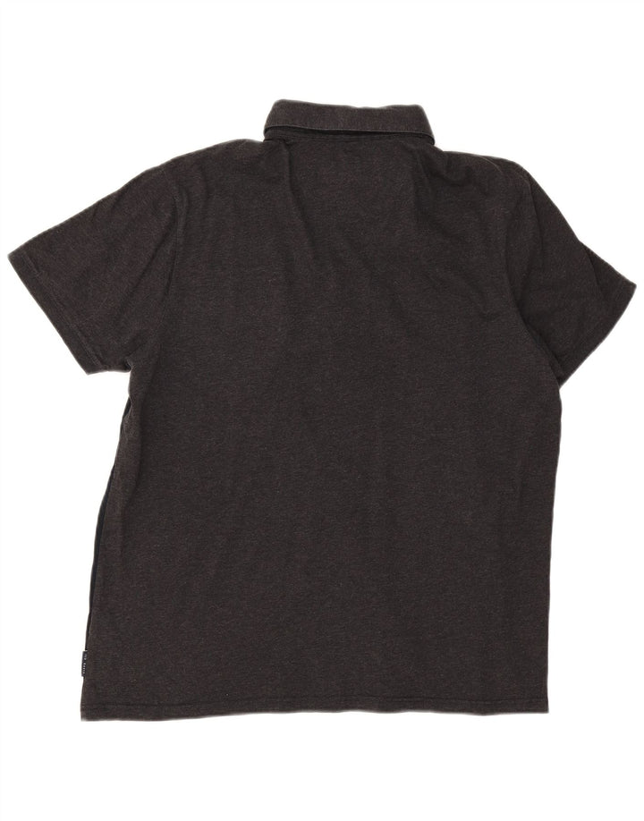 Ted Baker Herren-Poloshirt, Größe 4, groß, marineblau, Colourblock-Baumwolle