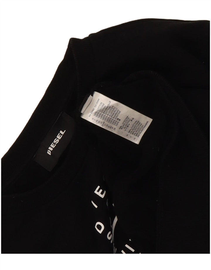 Diesel Herren Graphic Sweatshirt Pullover Medium Schwarz