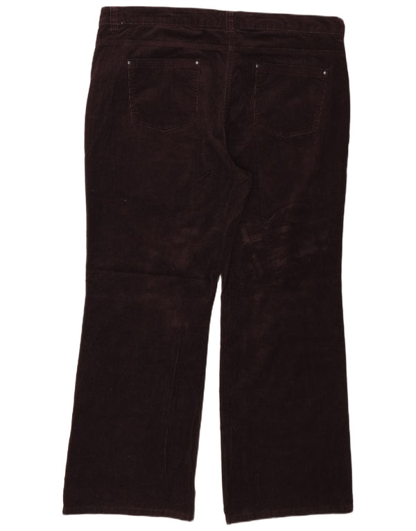Marks & Spencer Damen Gerade Cordhose UK 22 3XL W42 L31 Braun