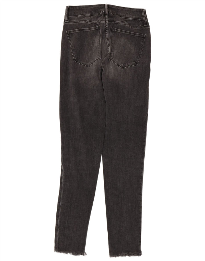 Gap Damen Skinny Jeans W27 L31 Graue Baumwolle