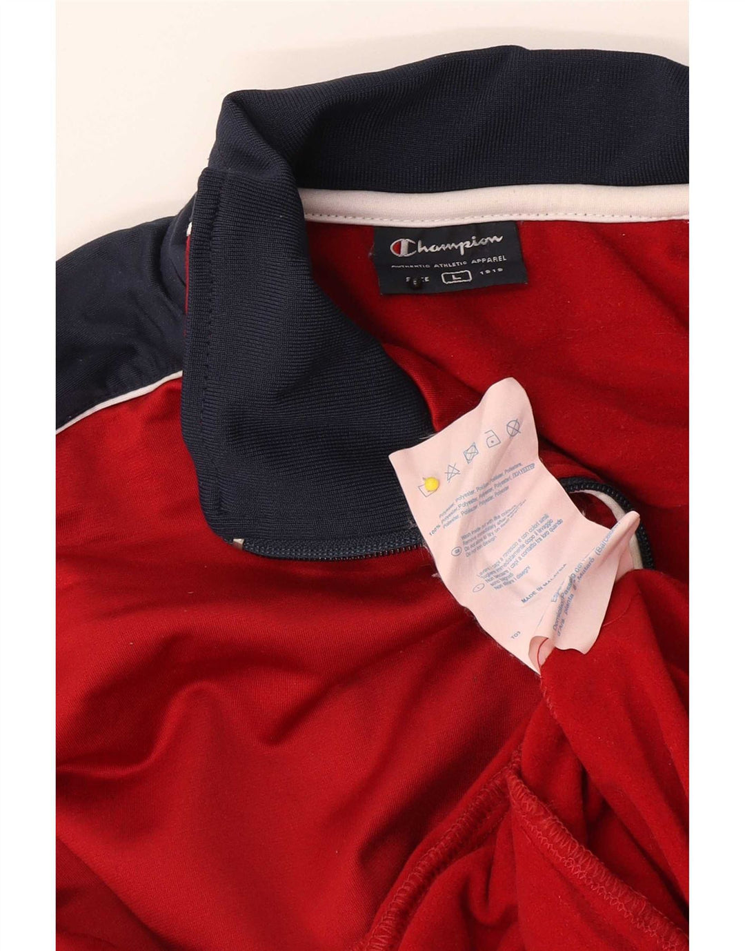 Champion Damen-Trainingsanzugoberteil, UK 16, Größe L, Rot, Colourblock-Polyester
