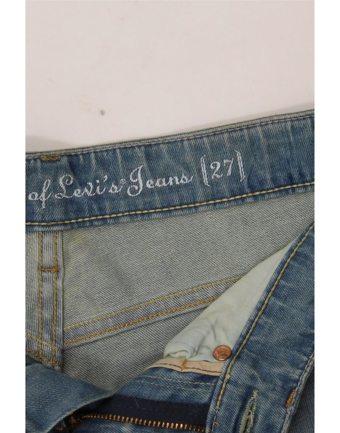 LEVI'S Damen Skinny Jeans W27 L32 Blau