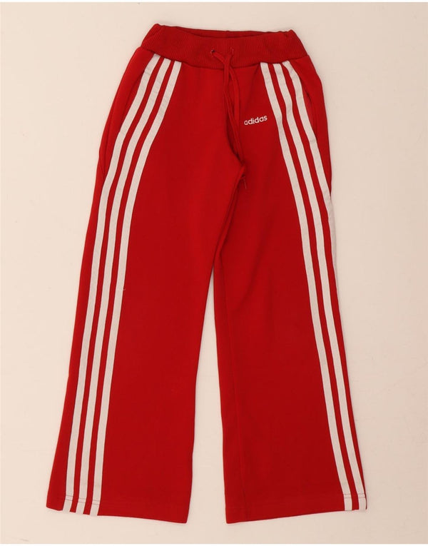 Adidas Mädchen-Trainingshose, 7–8 Jahre, rotes Polyester
