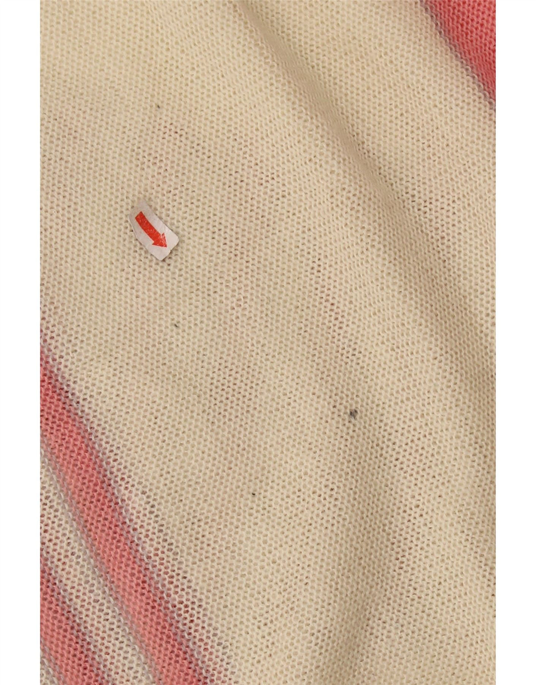 VINTAGE Damen-Pullover mit U-Boot-Ausschnitt, UK 14, Mittelrosa, Farbblock