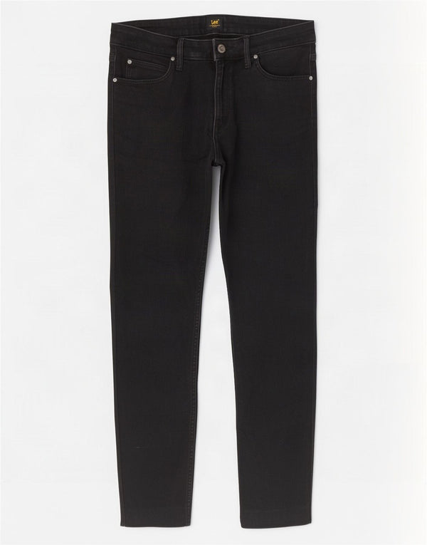Lee Damen Scarlett Skinny Jeans W29 L27 Schwarze Baumwolle