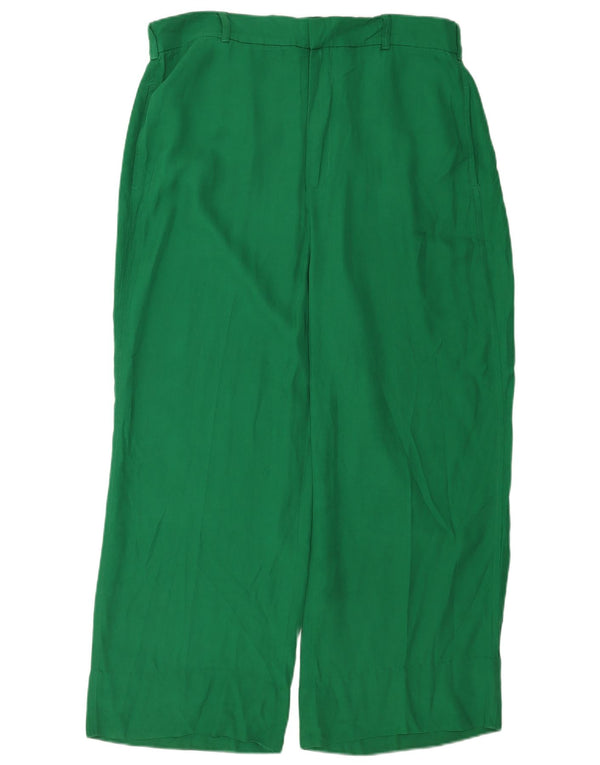Zara Damen-Chinohose mit weitem Bein, 2XL W34 L28 Grün
