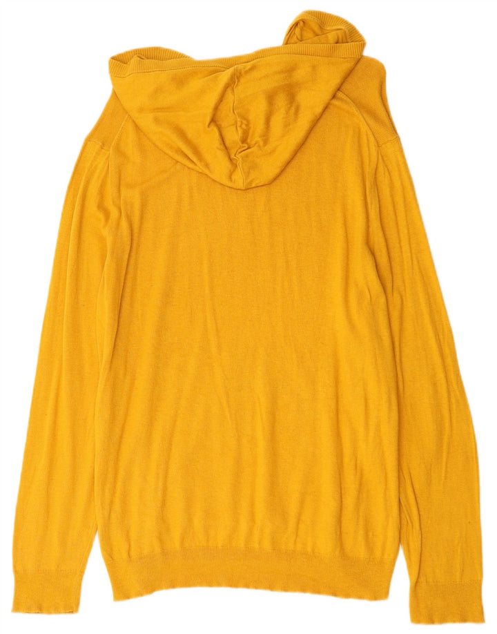 Zara Herren Kapuzenpullover Mittelgelb