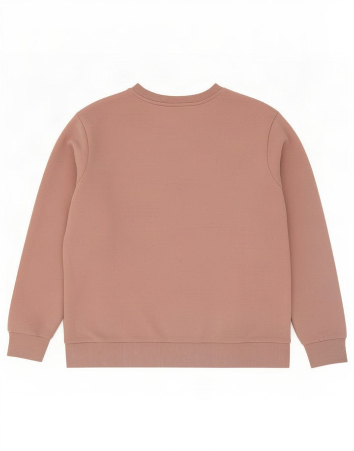 Marks & Spencer übergroßer Damen-Sweatshirt-Pullover, UK 14, mittelrosa, Baumwolle