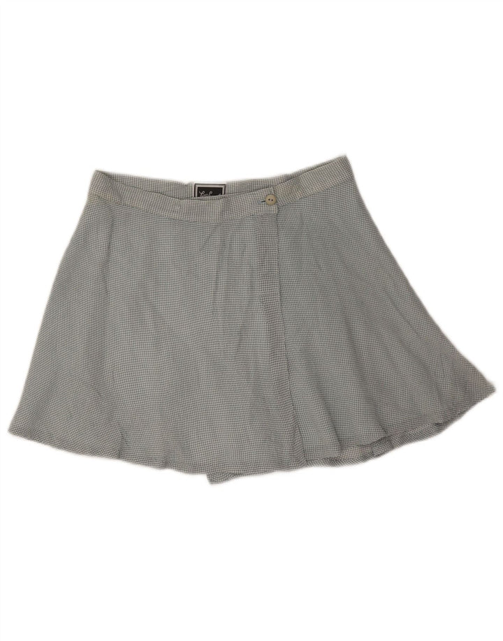 Luisa Spagnoli Damen Wickelminirock Medium W26 Blue Gingham